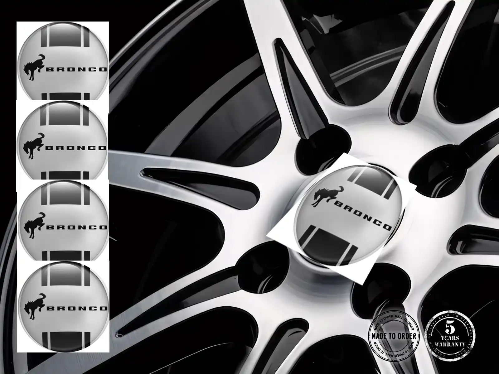 Ford Domed Label Logo Premium Silicone Stickers